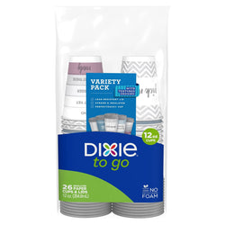 Dixie To Go Cups & Lids Variety Pack - 26 CT 6 Pack