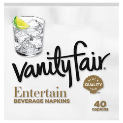 Vanity Fair Napkins Beverage - 40 CT 12 Pack