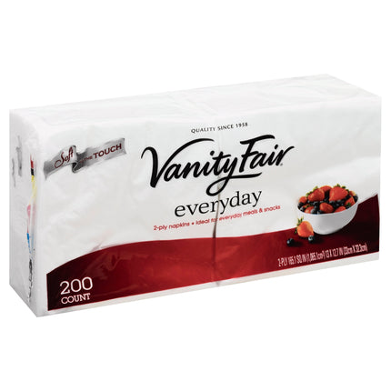 Vanity Fair Napkins Lunch 2Ply - 200 CT 12 Pack
