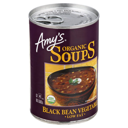 Amy's Organic Low Fat Black Bean Vegetable Soup - 14.5 OZ 12 Pack