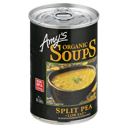 Amy's Organic Low Fat Split Pea Soup - 14.1 OZ 12 Pack