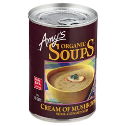 Amy's Organic Semi-Condensed Cream Of Mushroom Soup - 14.1 OZ 12 Pack
