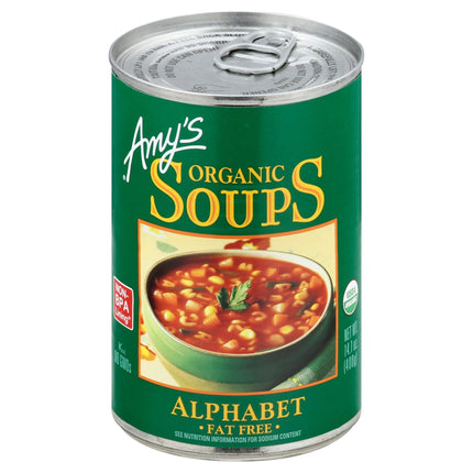 Amy's Organic Fat Free Alphabet Soup - 14.1 OZ 12 Pack