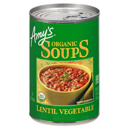 Amy's Organic Lentil Vegetable Soup - 14.5 OZ 12 Pack