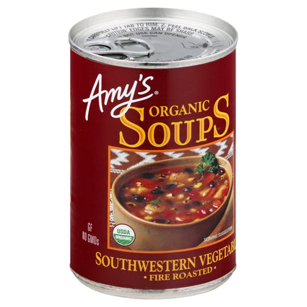 Amy's Organic Fire Roasted Southwest Vegetable Soup - 14.3 OZ 12 Pack