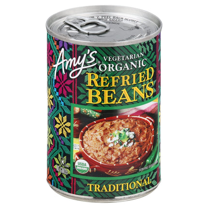 Amy's Organic Vegetarian Traditional Refried Beans - 15.4 OZ 12 Pack