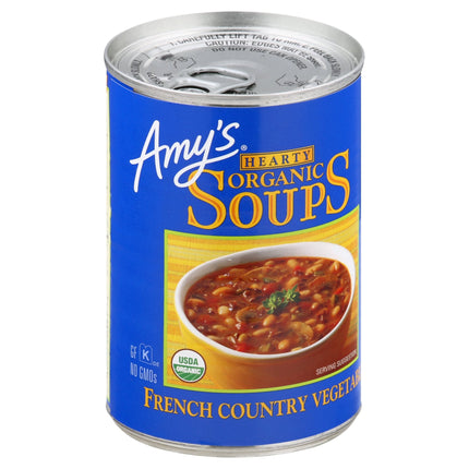 Amy's Organic Hearty French Country Vegetable Soup - 14.4 OZ 12 Pack