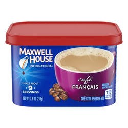 Maxwell House International Cafe Coffee Drink Mix Cafe Francais - 7.6 OZ 8 Pack
