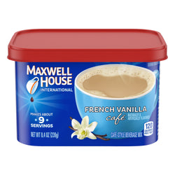 Maxwell House International Cafe Coffee Drink Mix French Vanilla - 8.4 OZ 8 Pack