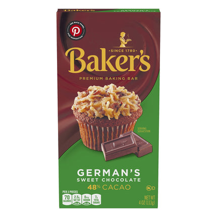 Baker's Chocolate German Sweet - 4 OZ 12 Pack