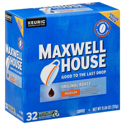 Maxwell House Original Roast Medium Coffee K-Cup - 11.04 OZ 4 Pack
