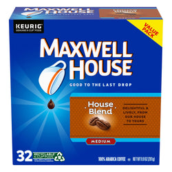 Maxwell House House Blend Medium Coffee K-Cup - 9.9 OZ 4 Pack