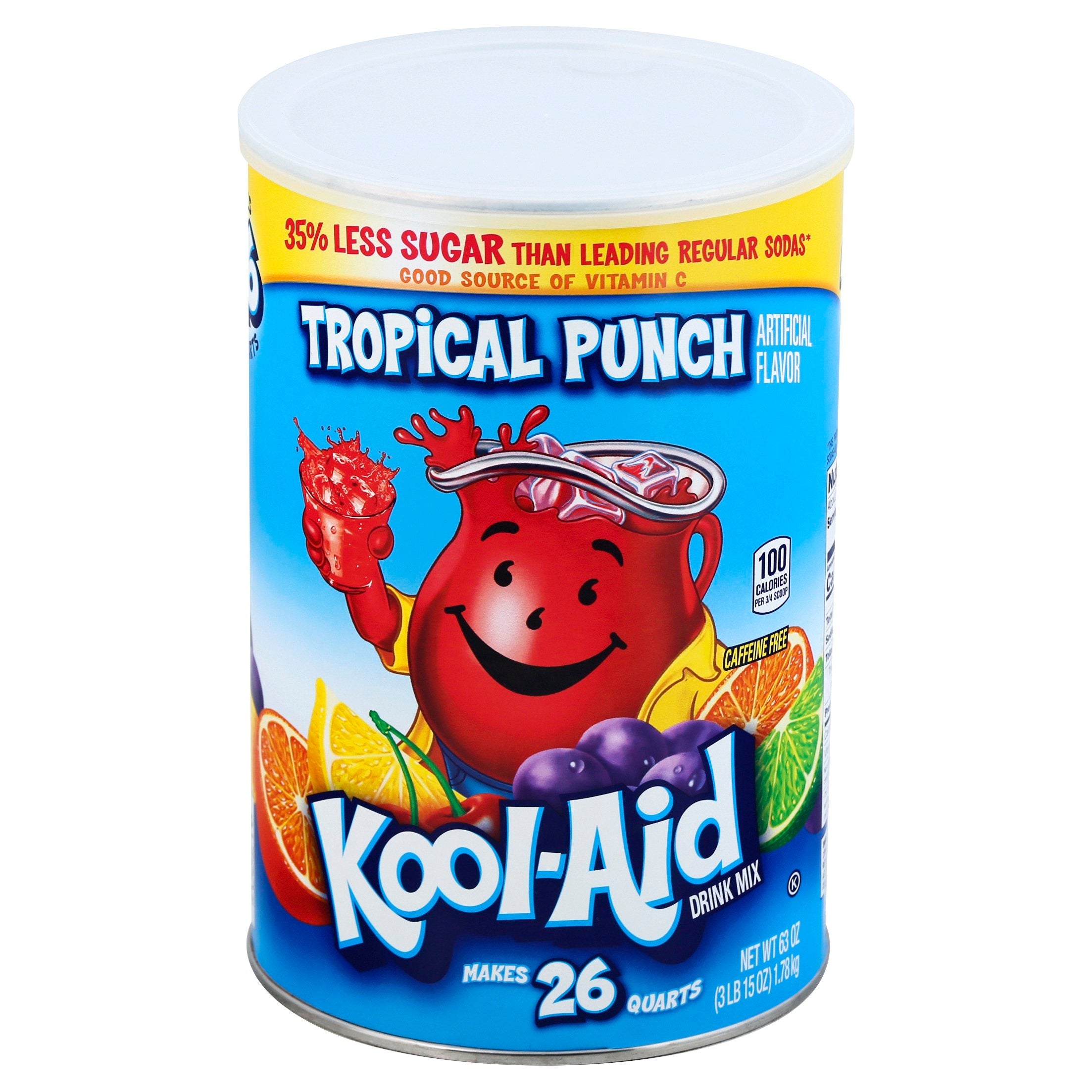 Kool-Aid Tropical Punch Drink Mix - 63 OZ 6 Pack – StockUpExpress