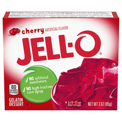 Jell-O Mix Gelatin Cherry - 3 OZ 24 Pack