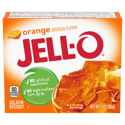 Jell-O Mix Gelatin Orange - 3 OZ 24 Pack