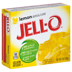 Jell-O Mix Gelatin Lemon - 3 OZ 24 Pack