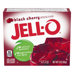 Jell-O Mix Gelatin Blackcherry - 3 OZ 24 Pack