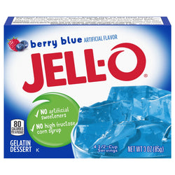 Jell-O Mix Gelatin Berry Blue - 3 OZ 24 Pack