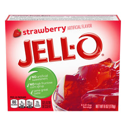 Jell-O Mix Gelatin Strawberry - 6 OZ 24 Pack