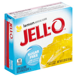 Jell-O Mix Gelatin Sugar Free Lemon - 0.3 OZ 24 Pack