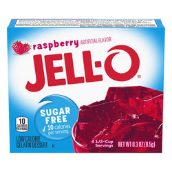 Jell-O Mix Gelatin Sugar Free Raspberry - 0.3 OZ 24 Pack