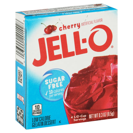 Jell-O Mix Gelatin Sugar Free Cherry - 0.3 OZ 24 Pack