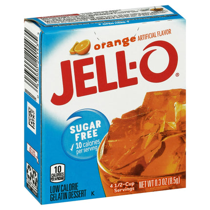 Jell-O Mix Gelatin Sugar Free Orange - 0.3 OZ 24 Pack