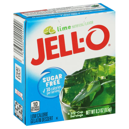 Jell-O Mix Gelatin Sugar Free Lime - 0.3 OZ 24 Pack