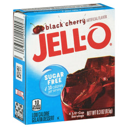 Jell-O Mix Gelatin Sugar Free Black Cherry - 0.3 OZ 24 Pack