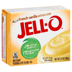 Jell-O Mix Pudding Instant French Vanilla - 3.4 OZ 24 Pack