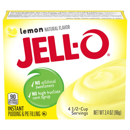 Jell-O Mix Pudding Instant Lemon - 3.4 OZ 24 Pack