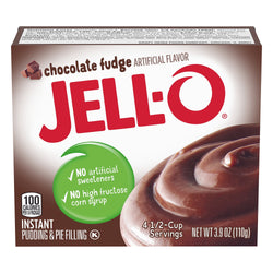 Jell-O Mix Pudding Instant Chocolate Fudge - 3.9 OZ 24 Pack