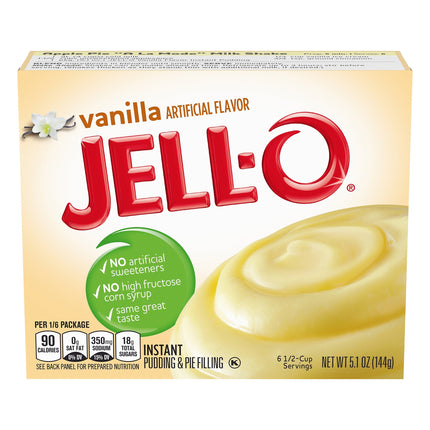 Jell-O Mix Pudding Instant Vanilla - 5.1 OZ 24 Pack