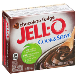 Jell-O Mix Pudding Chocolate Fudge - 3.4 OZ 24 Pack