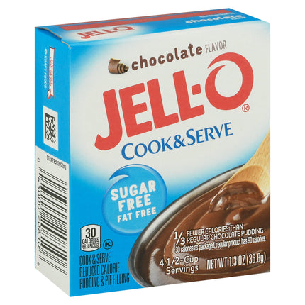 Jell-O Mix Pudding Sugar Free Chocolate - 1.3 OZ 24 Pack
