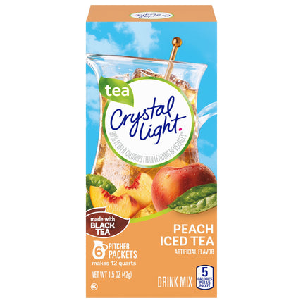 Crystal Light Drink Mix Peach Tea 12Qt - 1.5 OZ 12 Pack