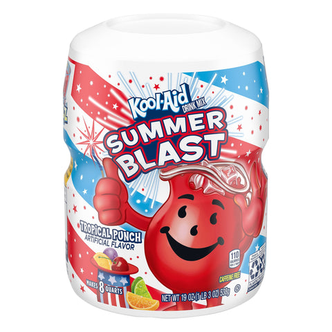 Kool-Aid Drink Mix Sweetened Tropical Punch - 19 OZ 12 Pack