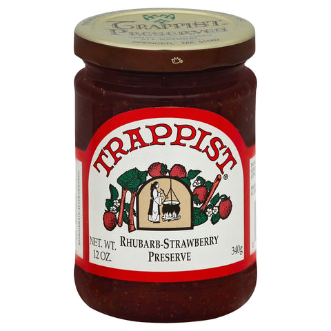 Trappist Rhubarb-Strawberry Preserves - 12 OZ 12 Pack