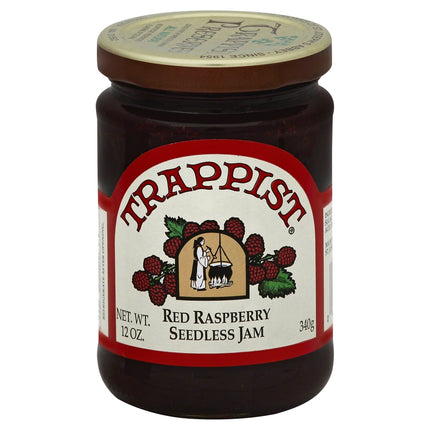 Trappist Red Raspberry Seedless Jam - 12 OZ 12 Pack