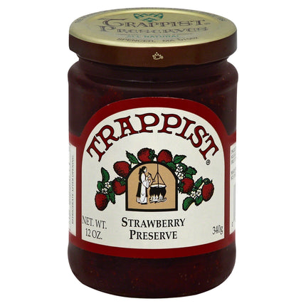 Trappist Strawberry Preserves - 12 OZ 12 Pack