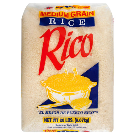 Rico Rice Medium Grain - 20 LB 3 Pack