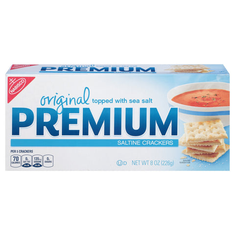 Premium Crackers Saltines - 8 OZ 12 Pack