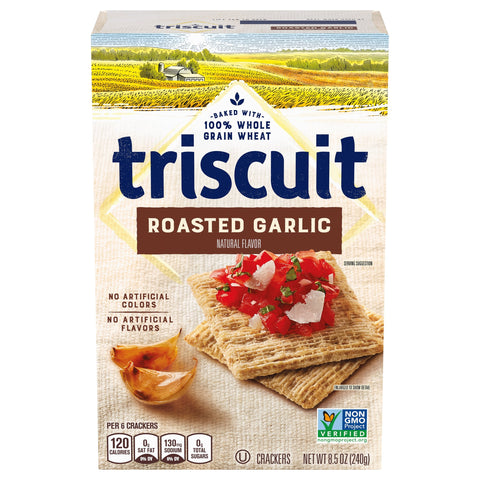 Nabisco Triscuit Roasted Garlic - 8.5 OZ 6 Pack