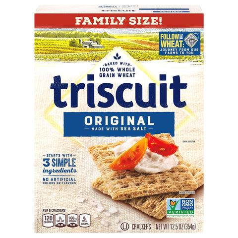 Nabisco Triscuit Original Family Size - 12.5 OZ 12 Pack