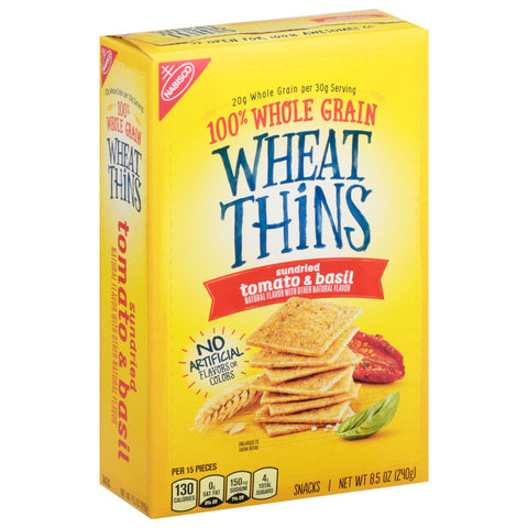 Nabisco Sundried Tomato & Basil Wheat Thins - 8.5 OZ 6 Pack