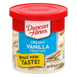 Duncan Hines Creamy Home-Style Classic Vanilla Frosting - 16 OZ 8 Pack