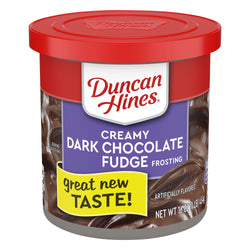 Duncan Hines Creamy Home-Style Dark Chocolate Fudge Frosting - 16 OZ 8 Pack
