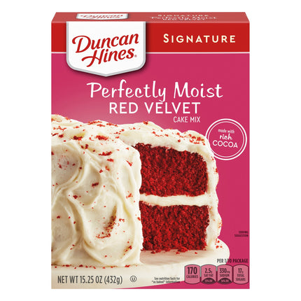 Duncan Hines Cake Mix Red Velvet - 15.25 OZ 12 Pack