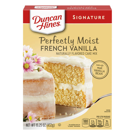 Duncan Hines Cake Mix French Vanilla - 15.25 OZ 12 Pack