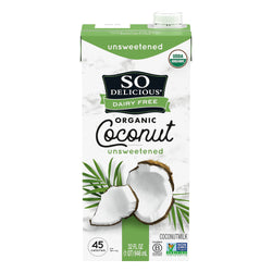 So Delicious Organic Unsweetened Coconut Milk - 32 FZ 12 Pack